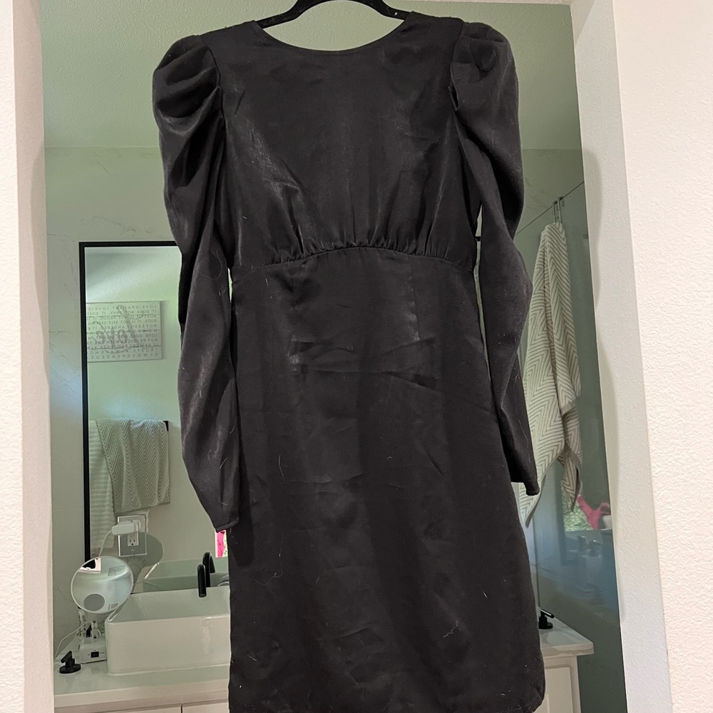 Chelsea28 Black Long Sleeve Dress